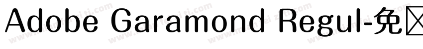 Adobe Garamond Regul字体转换